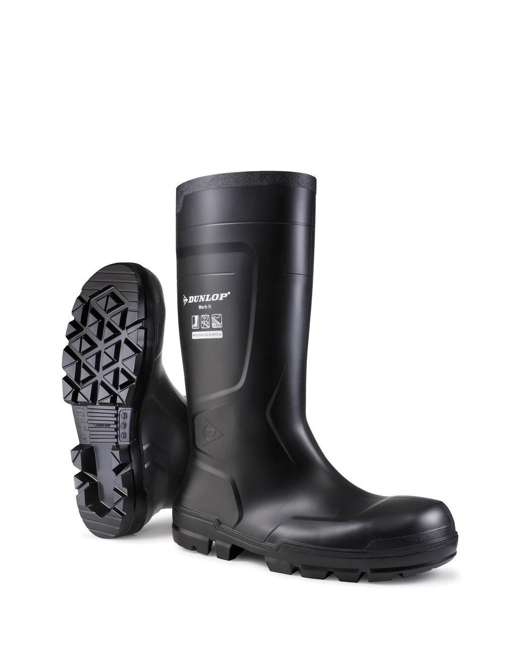 Dunlop Black Work-it Full Safety Wellington
