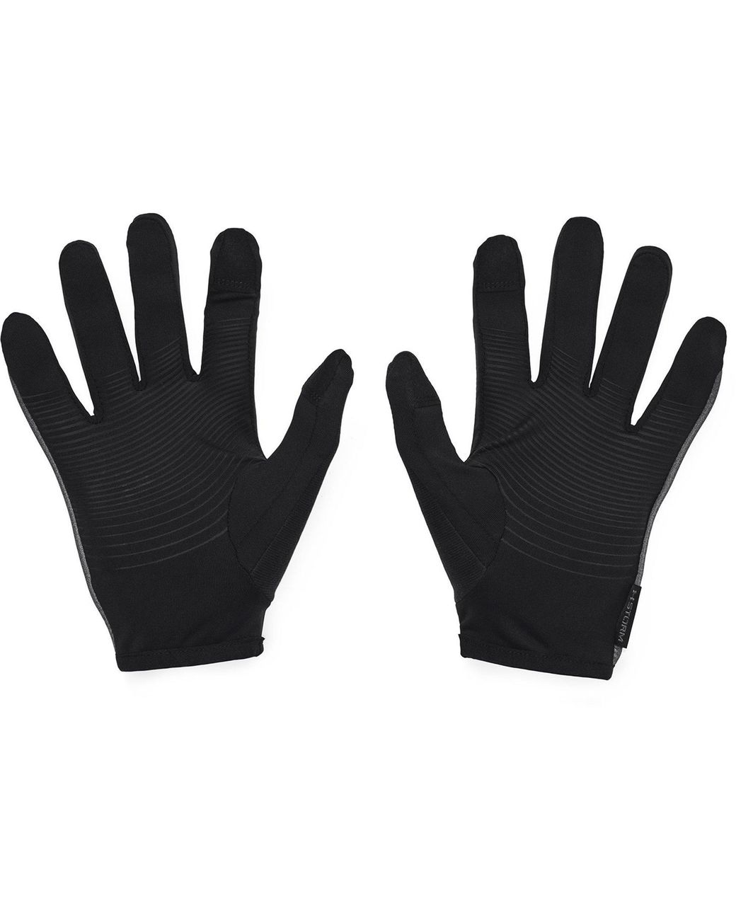 Under Armour Black Ua Storm Run Liner Gloves for men