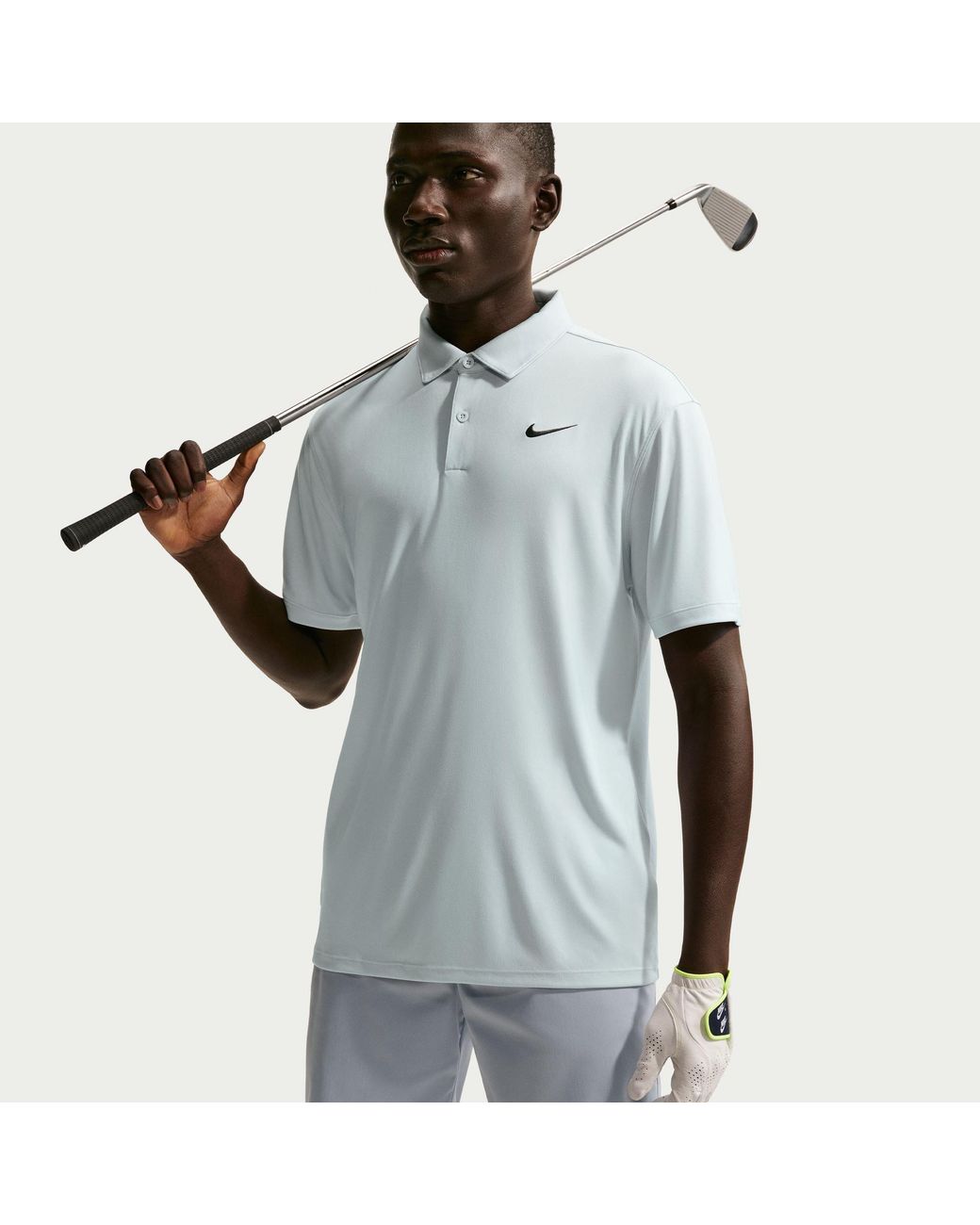 Nike Blue Short Sleeve Performance Polo Shirt for men
