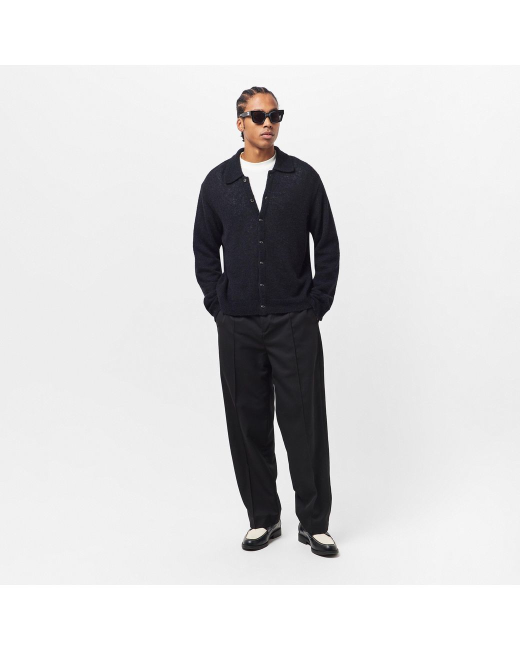 Off-White c/o Virgil Abloh Black Richardson Rectangle Sunglasses for men