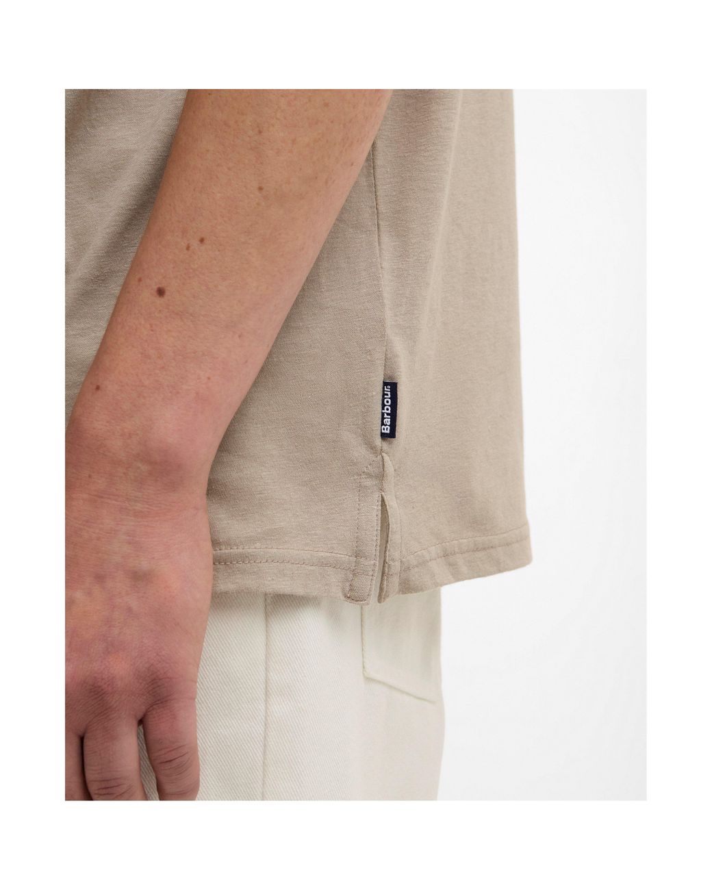 Barbour Natural Short Sleeve Polo Shirt for men