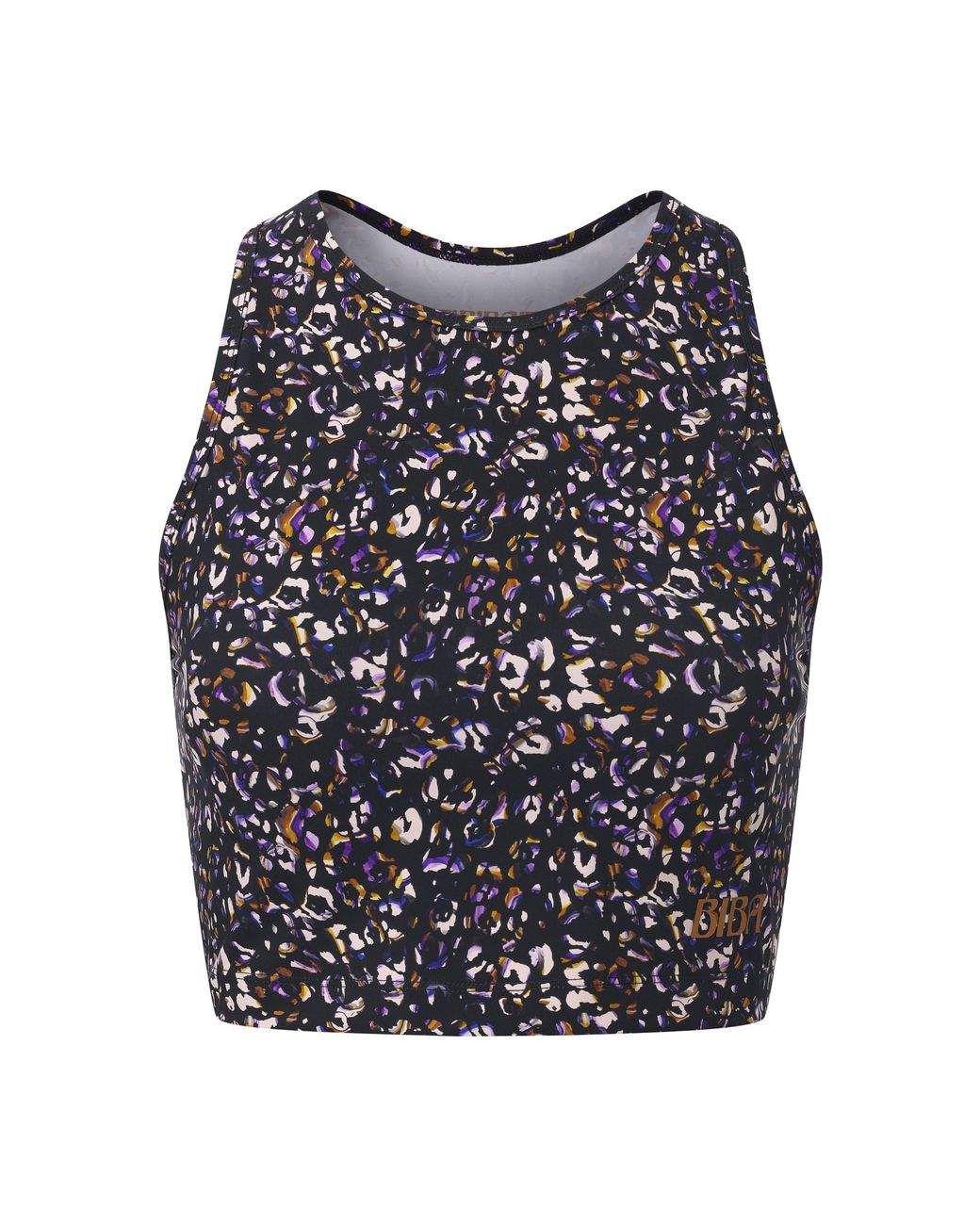 Biba Blue Move Tank Scoop Cropped Performance Gym Vest