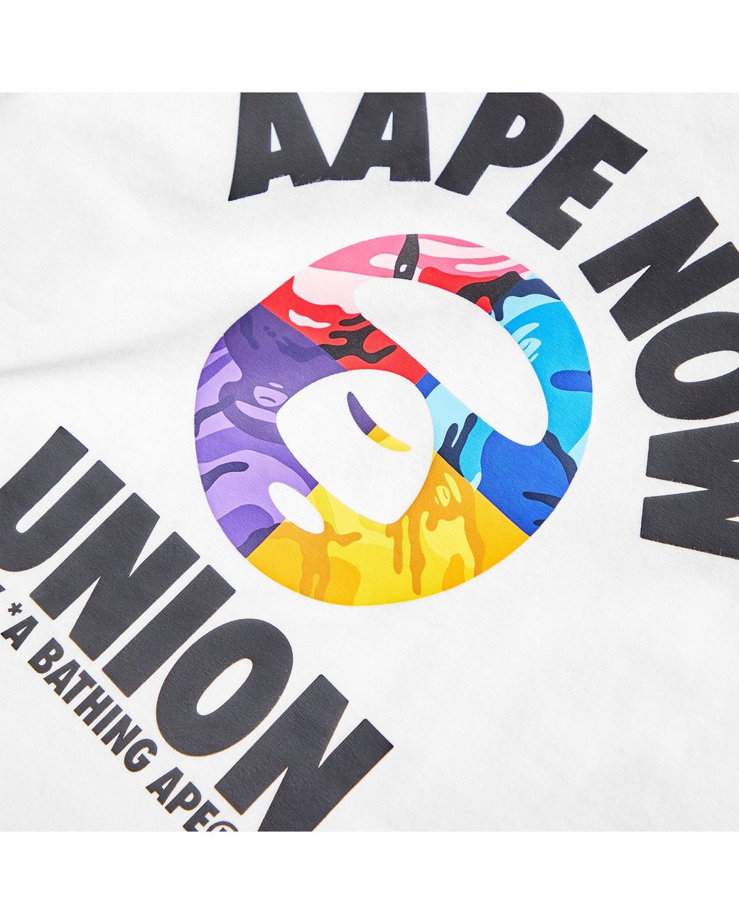 Aape White Now Union Tee Sn63 for men