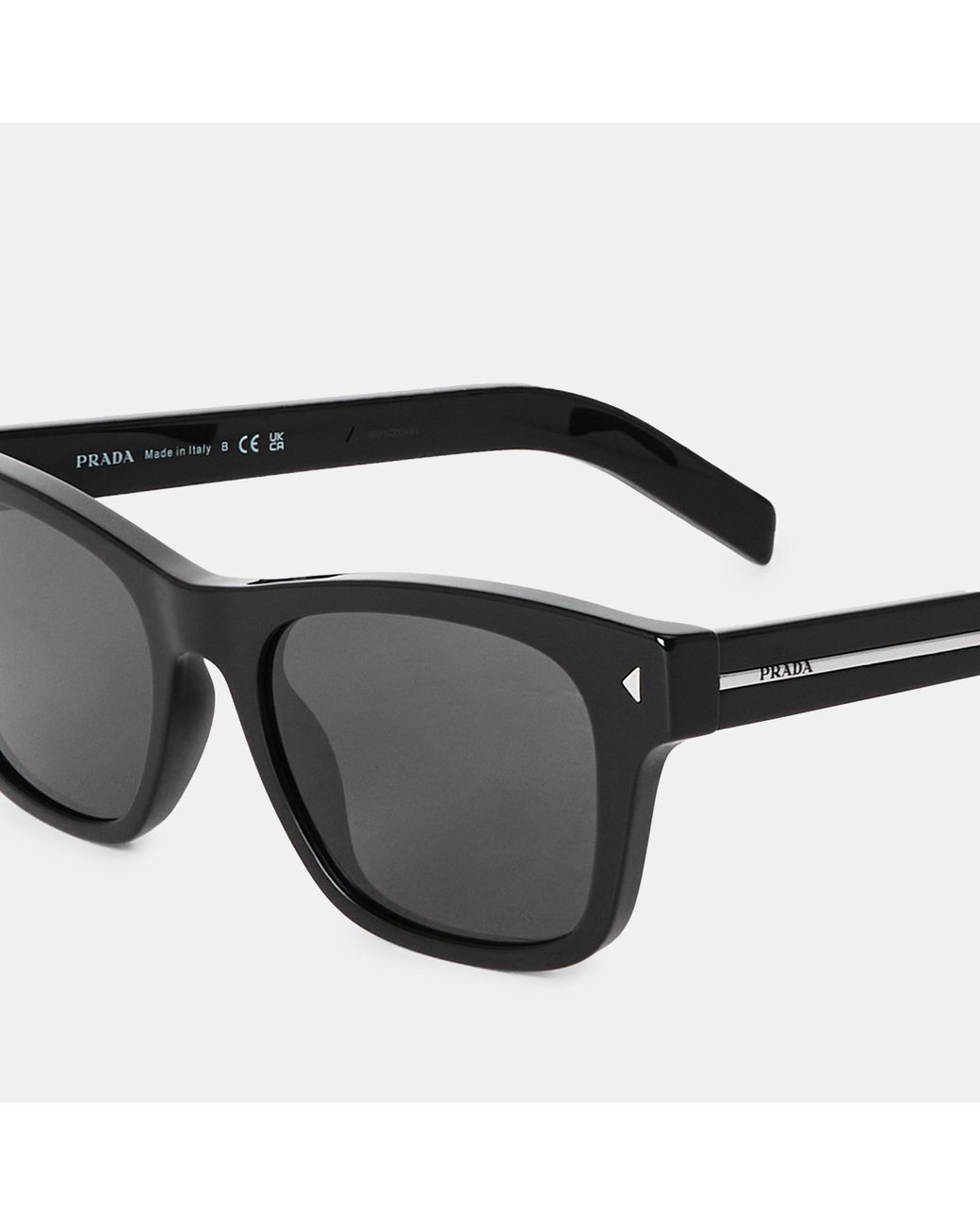 Prada Gray Square Sunglasses for men