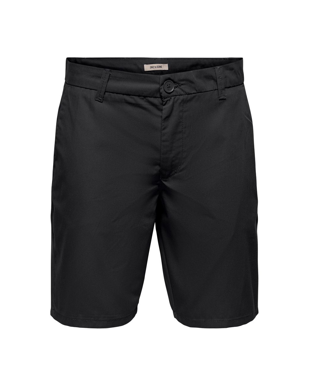 Only & Sons Black Chino Shorts for men
