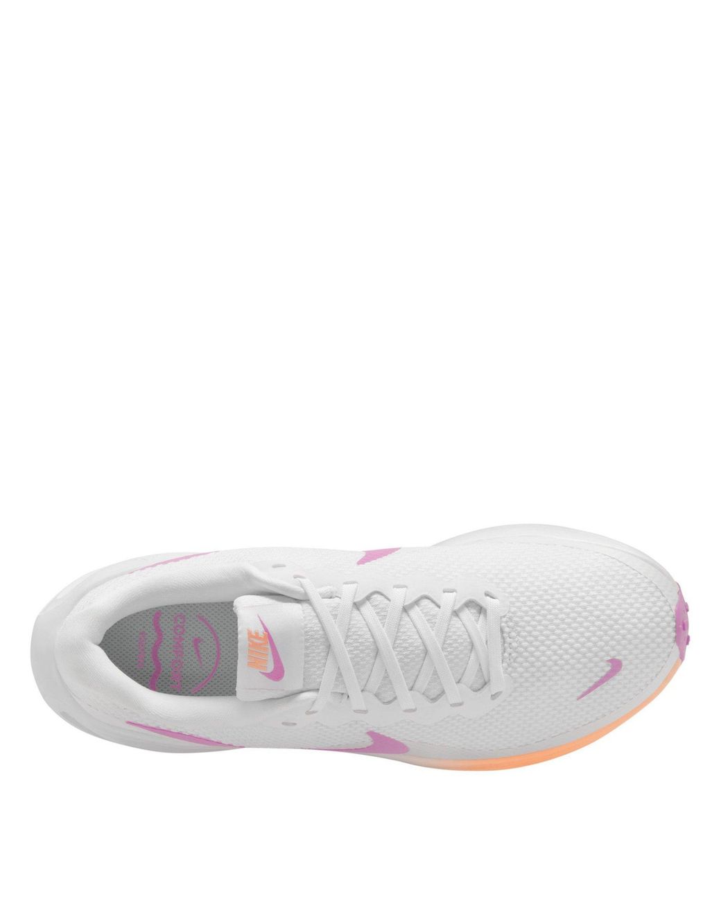 Nike White Revolution 8 Road Running Shoes