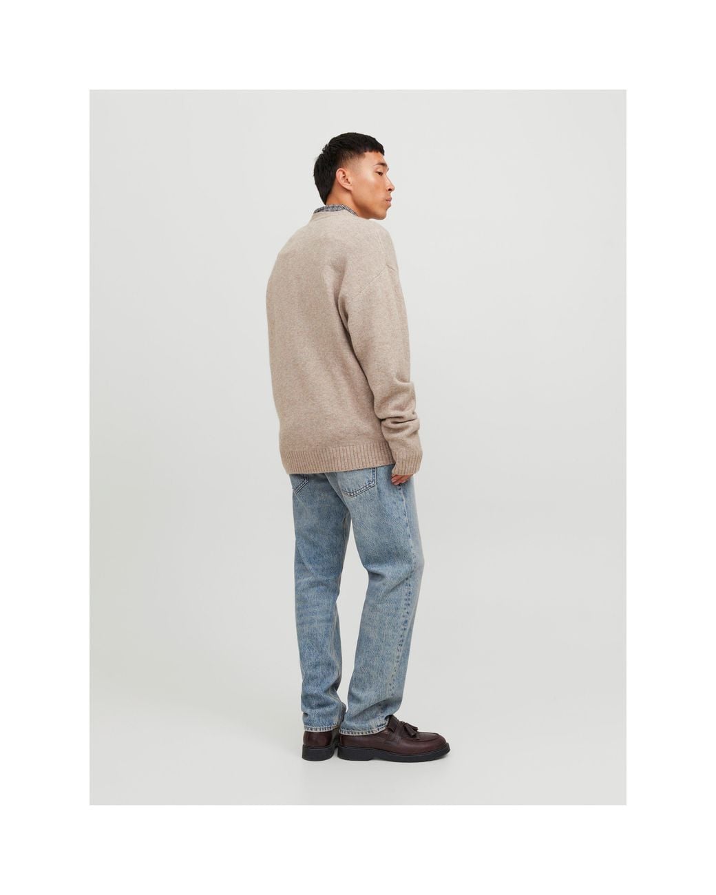 Jack & Jones Blue Chris Jean Straight Leg Jeans for men