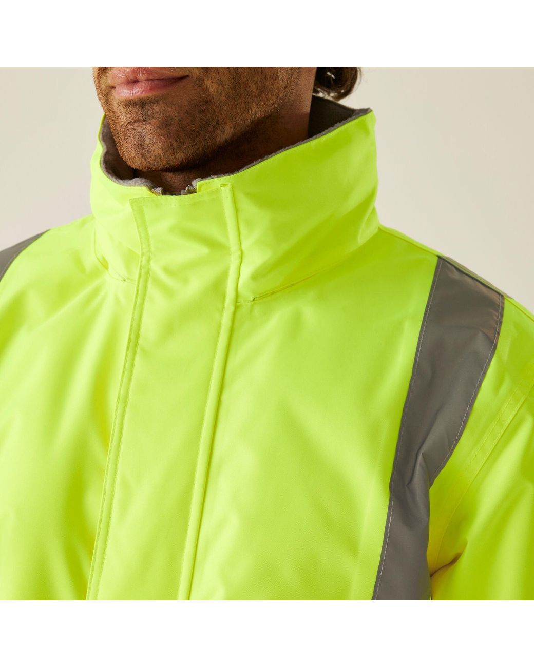 Regatta Green Hi-Vis Pro Dover Parka for men