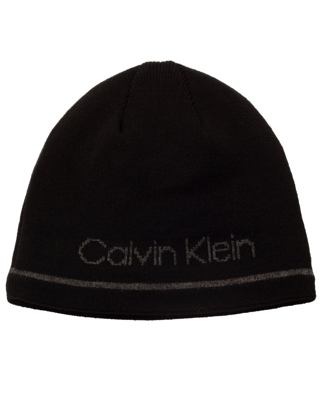 Calvin Klein Black Ck Reversible Beanie for men