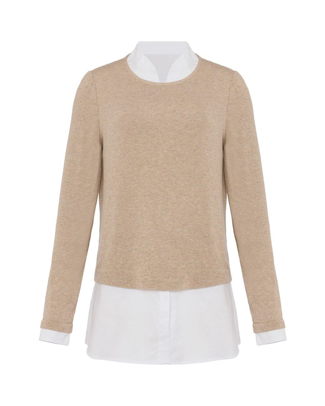 Phase Eight Natural Elmira Double Layer Top
