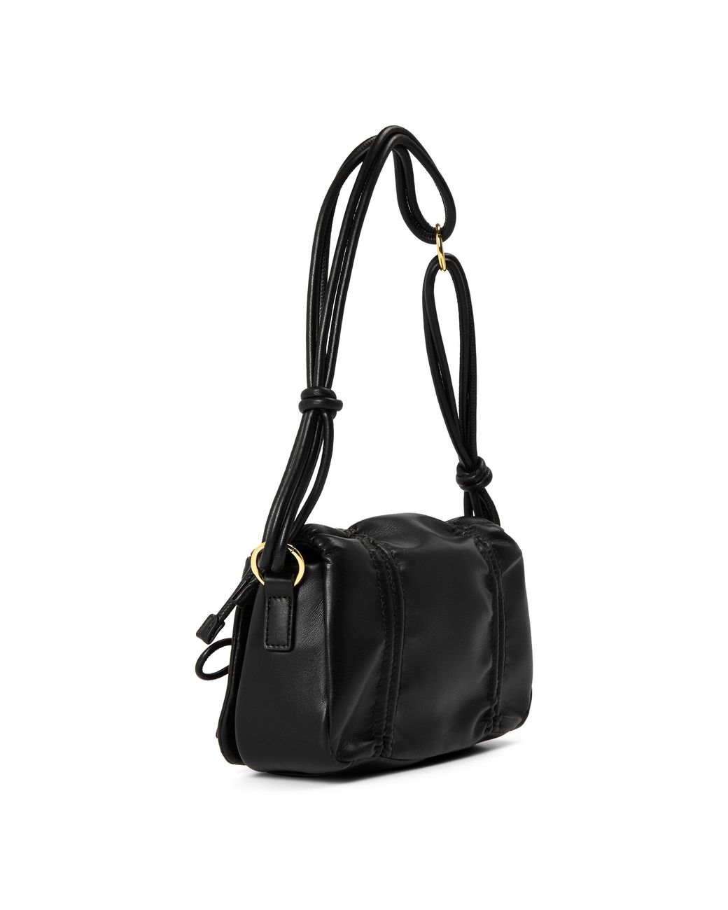 Love Moschino Black Softy Bow Faux Leather Shoulder Bag