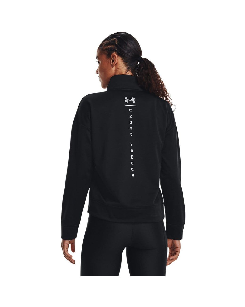 Under Armour Black Armour Fleece Reflective 1/4 Zip Top