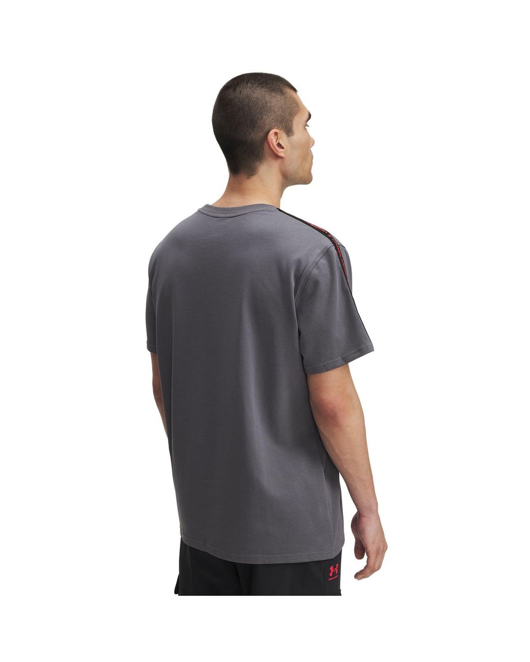 Under Armour Gray Icon Regular Fit T-Shirt for men