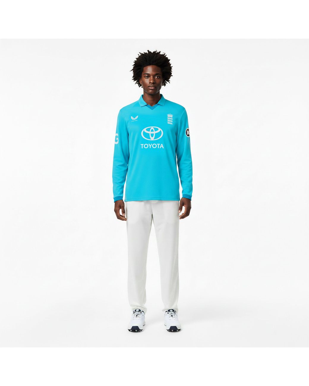 Castore Blue Long Sleeve Cricket Shirt for men