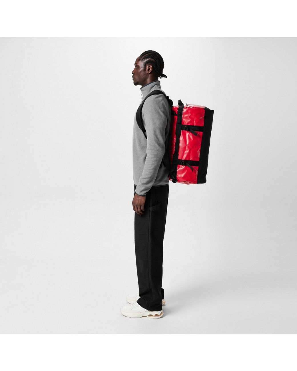 The North Face Red Base Camp Duffel for men