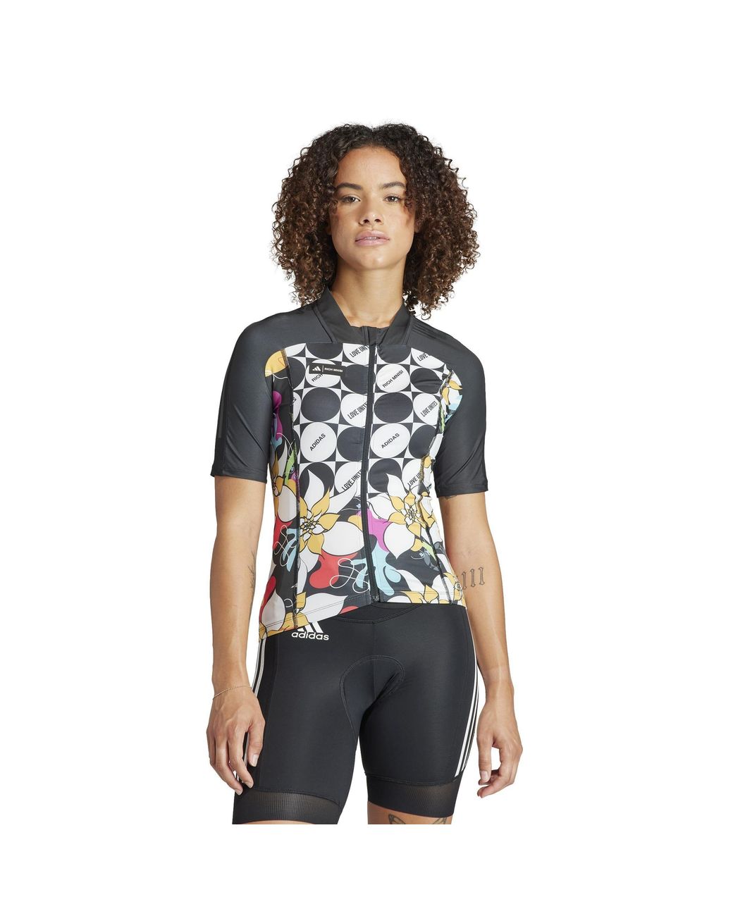 Adidas S Rich Mnisi X The Cycling Short Sleeve Shirt Black 8