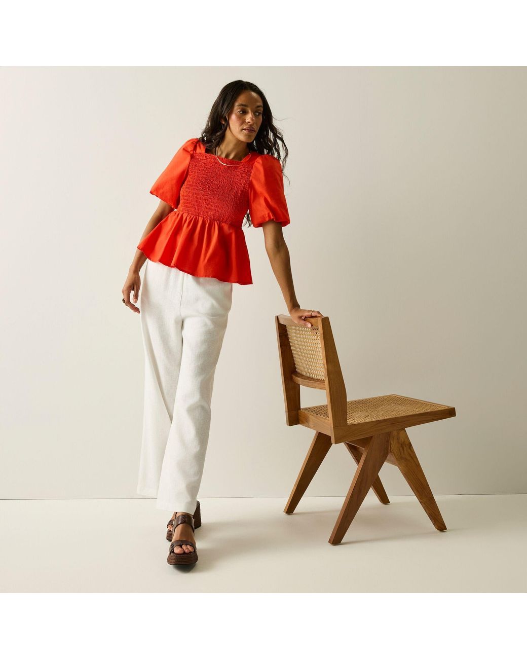 Regatta Natural Talamanca Linen Relaxed-Fit Trousers