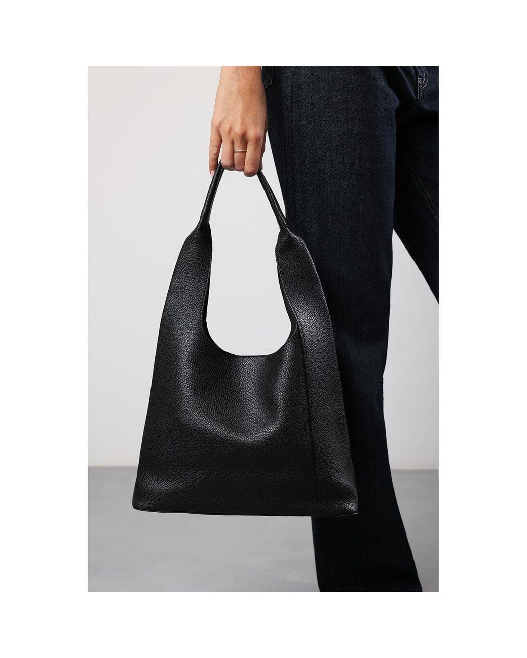 Where's That From Black Wheres Luxury Shoulder Tote Bag With Minimalist Design