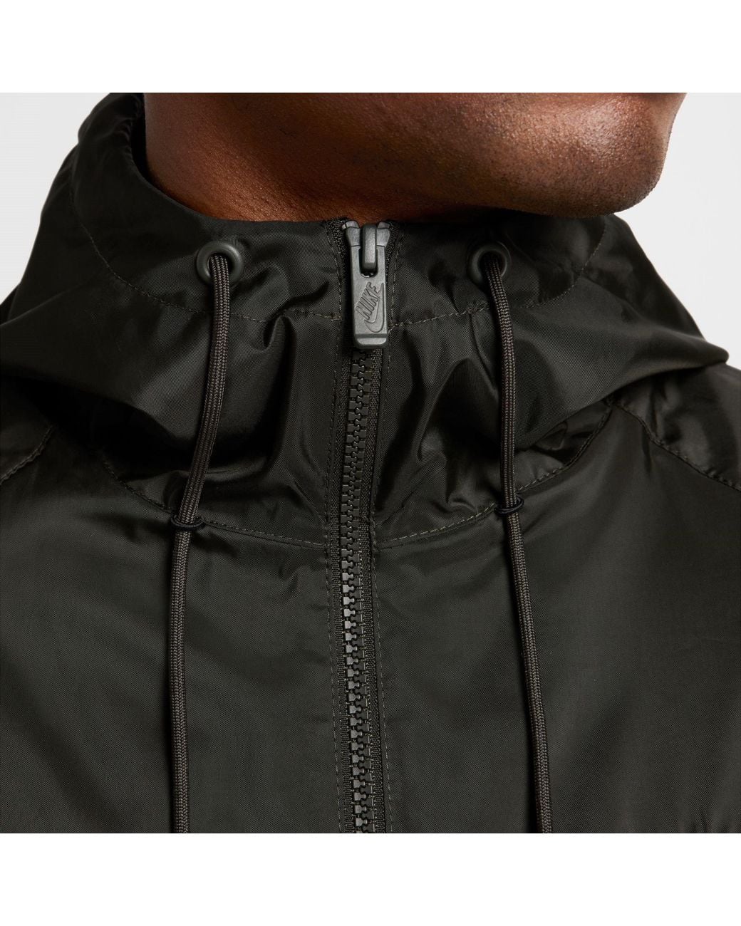 Nike Brown Windrunner Hooded Jacket for men