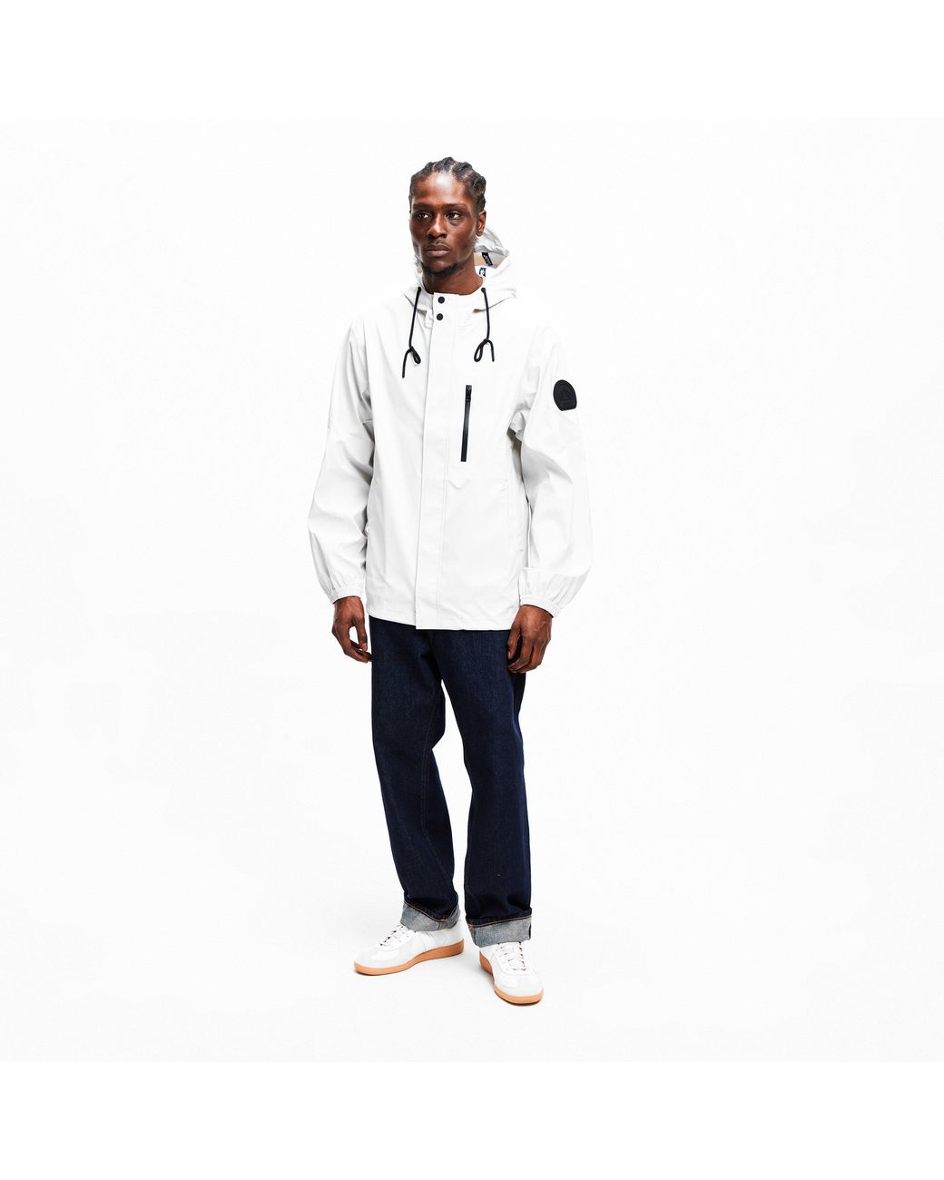 Jacket Gray Elements Rain Anorak for men
