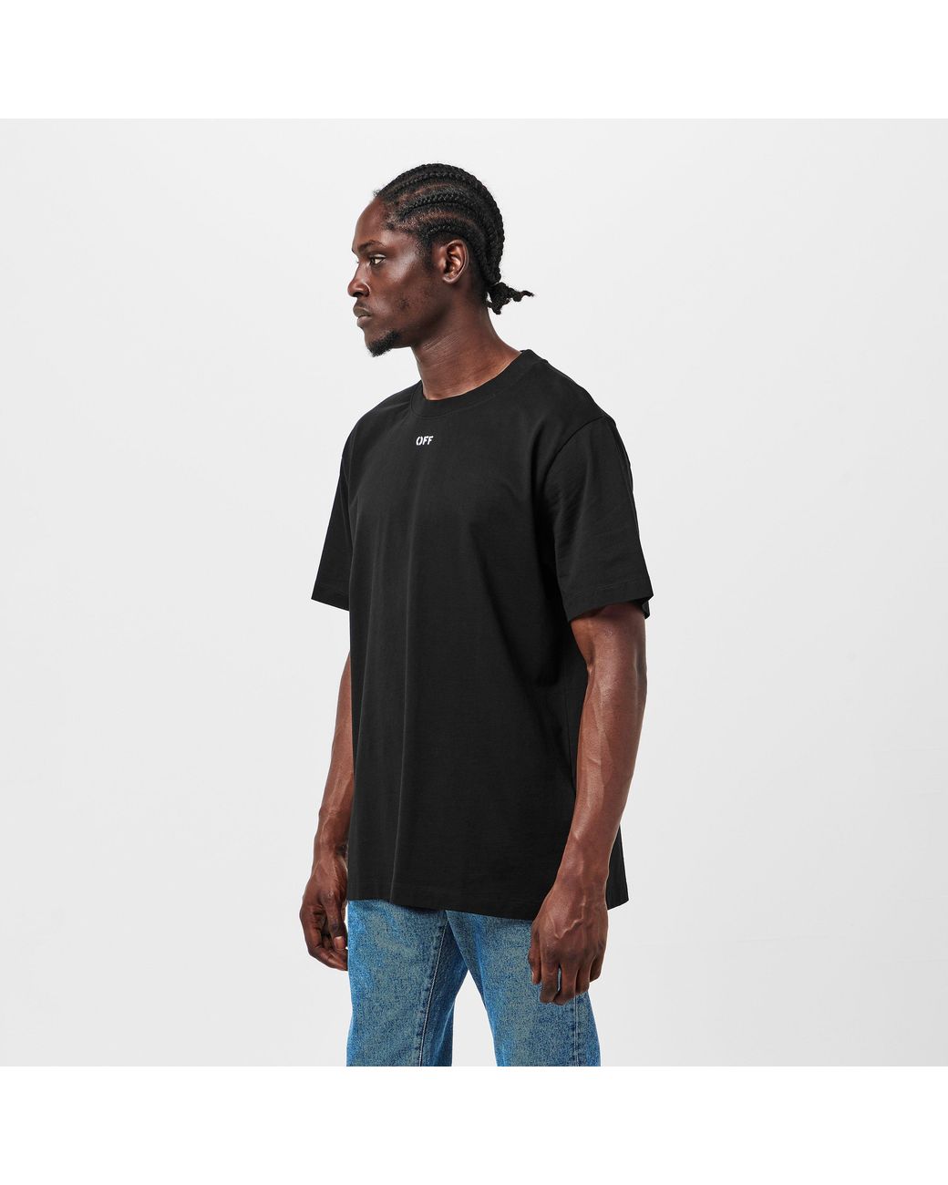 Off-White c/o Virgil Abloh Black Brick Arrow Crew Neck Short Sleeve T-Shirt for men