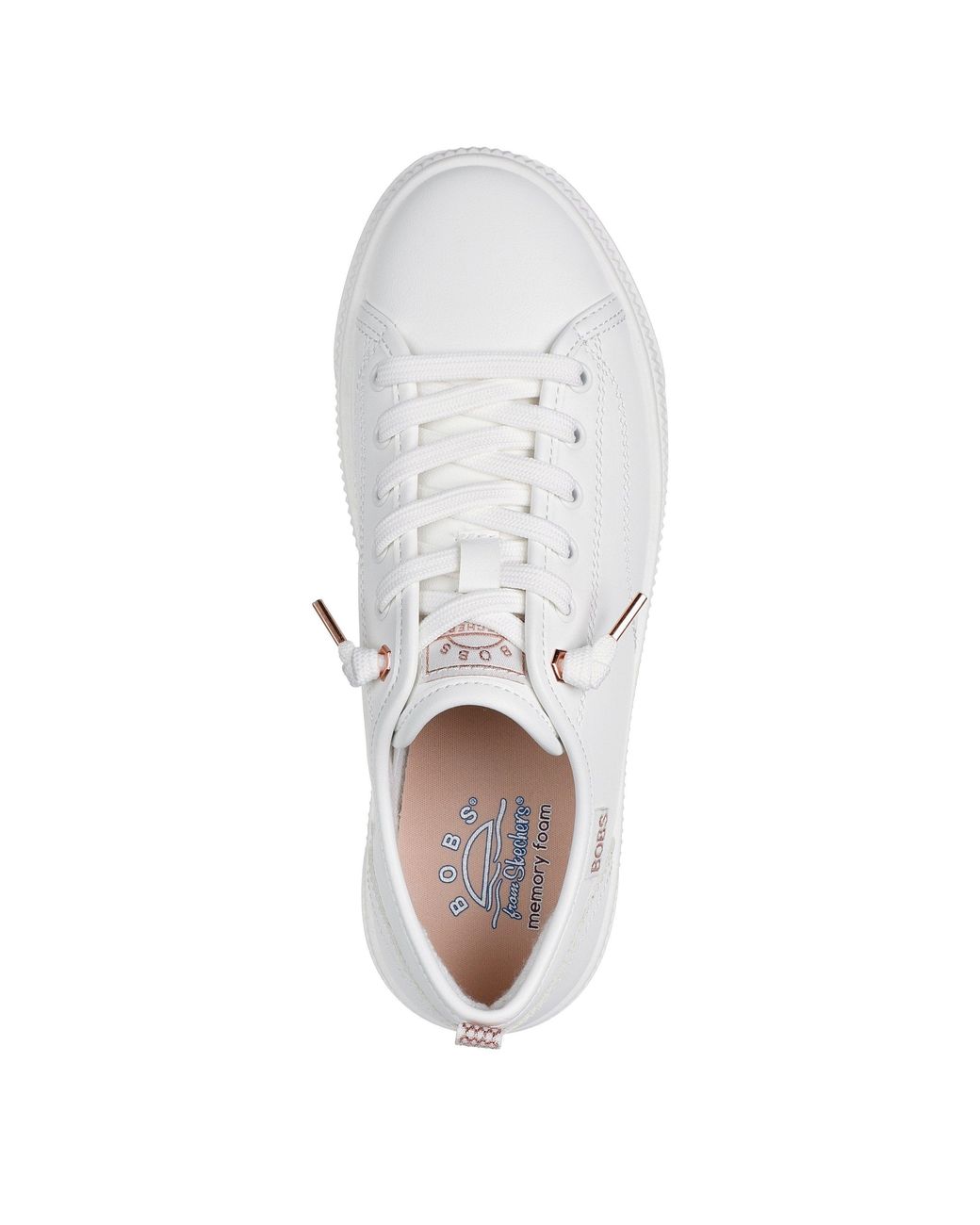 Skechers White Low-Top Trainers