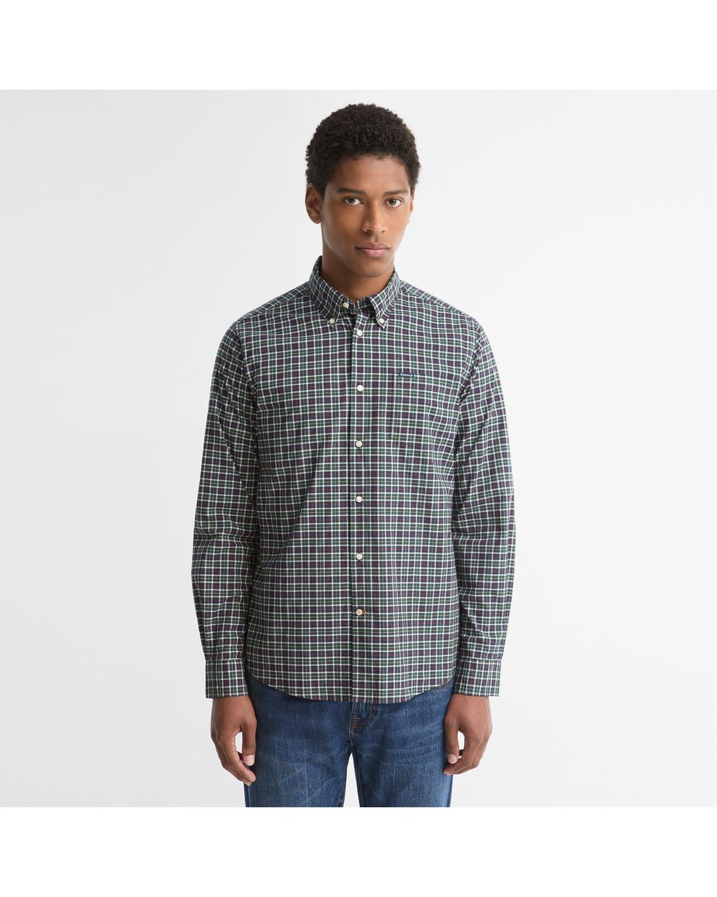 Barbour Gray Lomond Tailored Fit Shirt for men