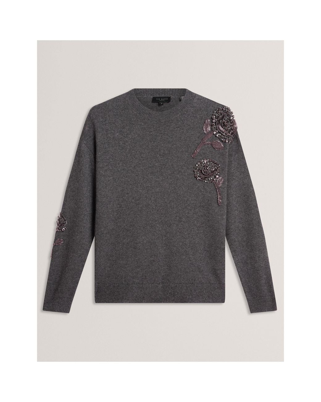 Ted Baker Gray Ted Wool Blend Jumpe Ld64