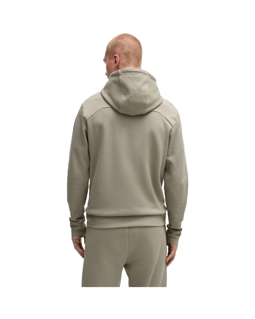 Boss Gray Signature Logo Jogging Bottoms (Hadiko Mirror) for men