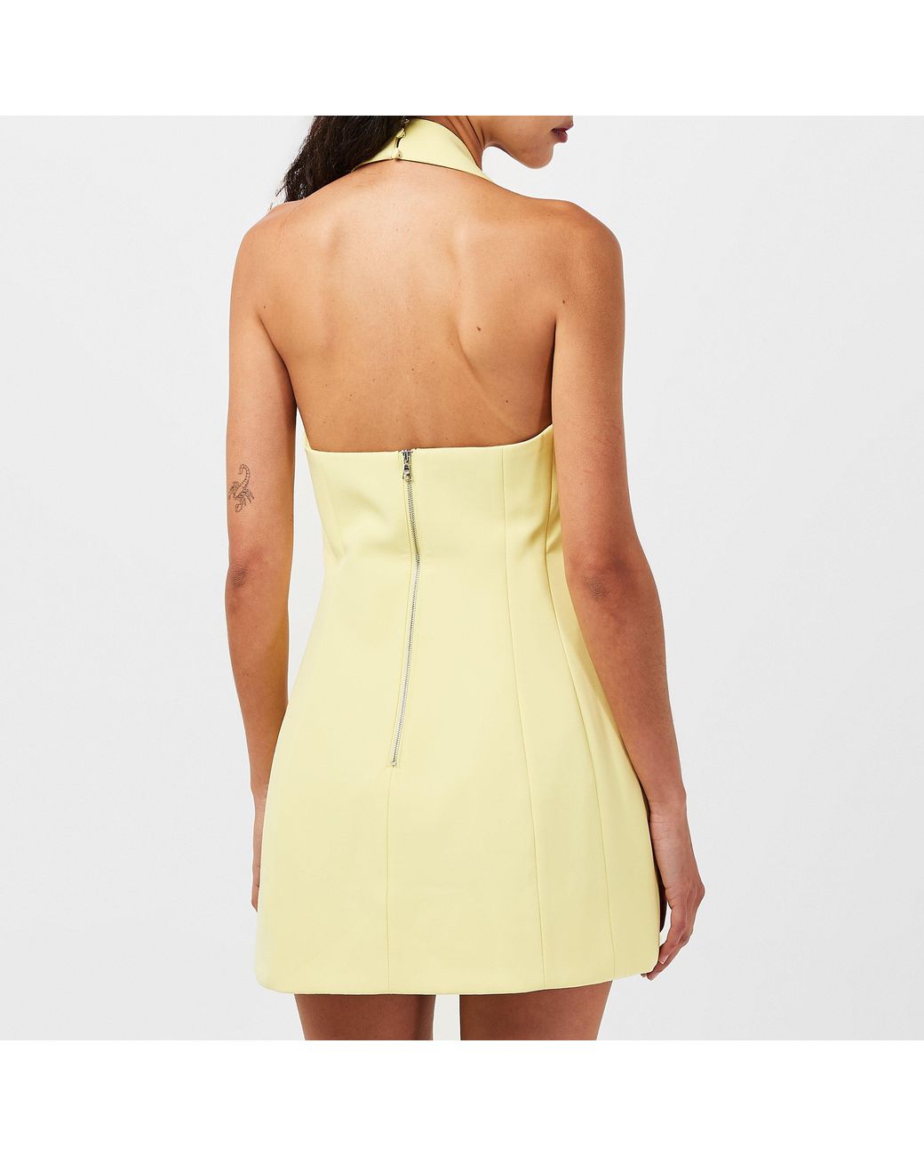 Bardot Yellow Neville Mini Dress