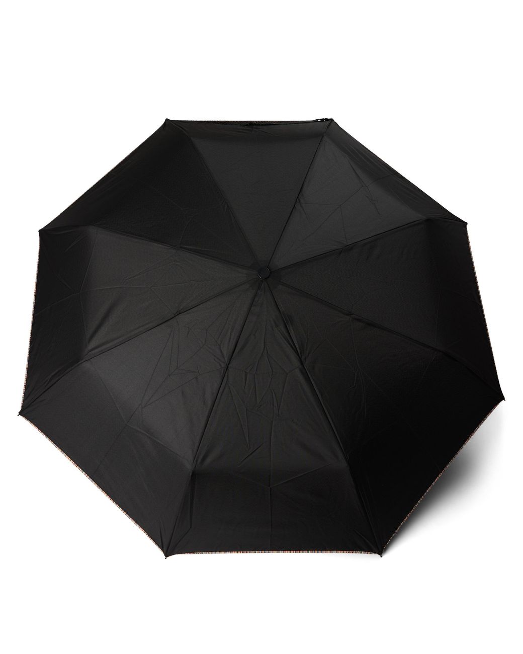 Paul Smith Black Signature Stripe Trimmed Umbrella