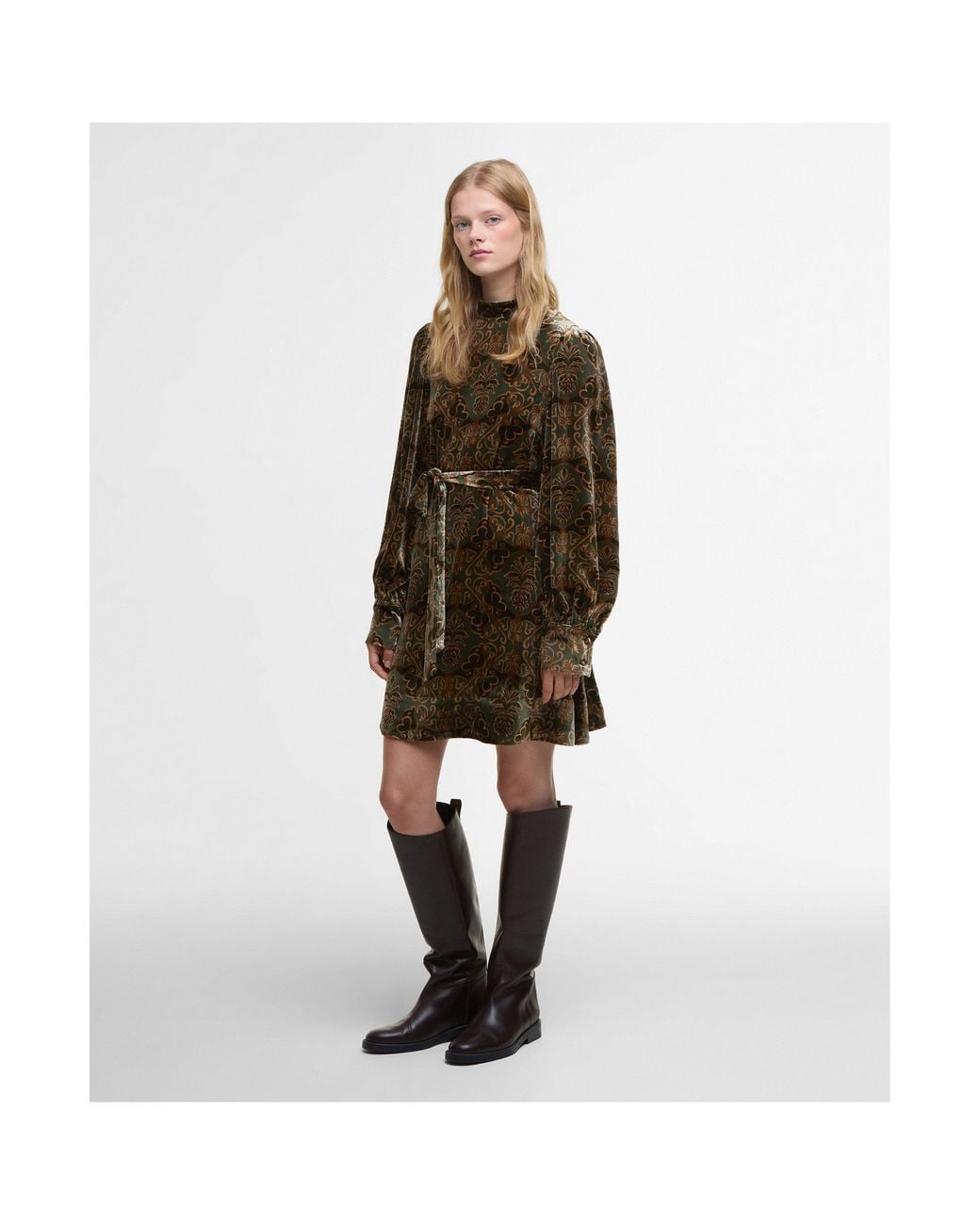 BARBOUR X FARM RIO Green X Farm Rio Ana Clara Mini Dress