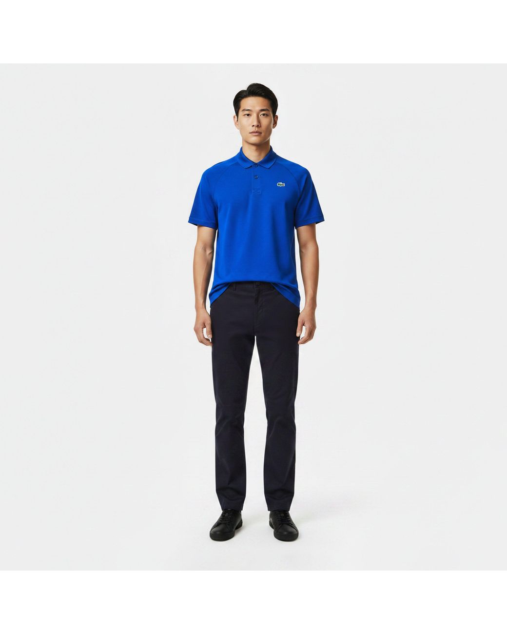 Lacoste Blue Short Sleeve Performance Polo Shirt for men