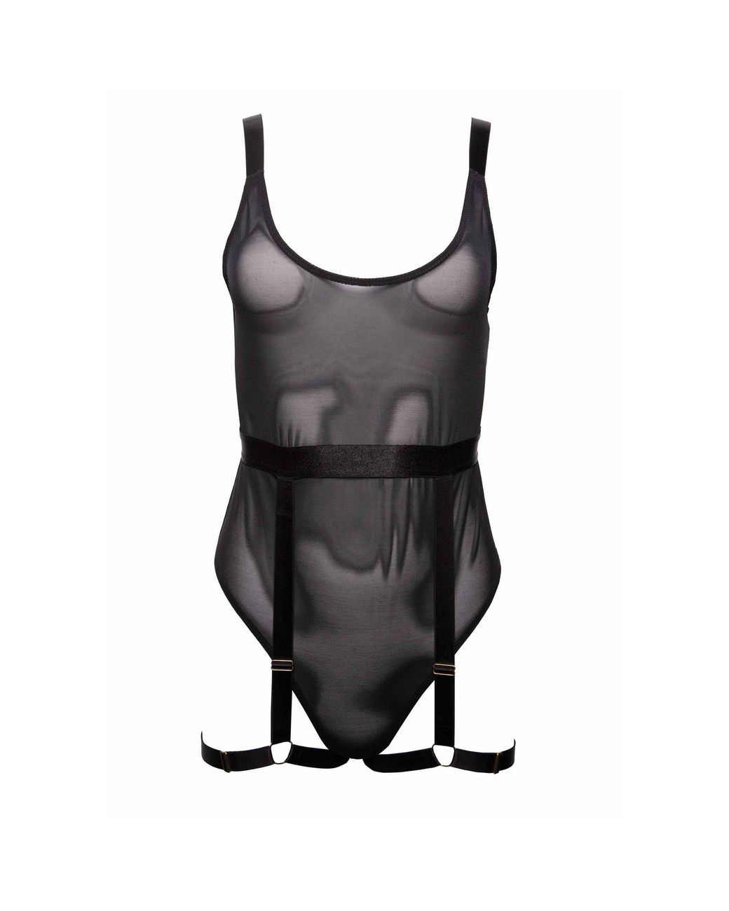Wolf & Whistle Black Dolly Thick Strap Bodysuit