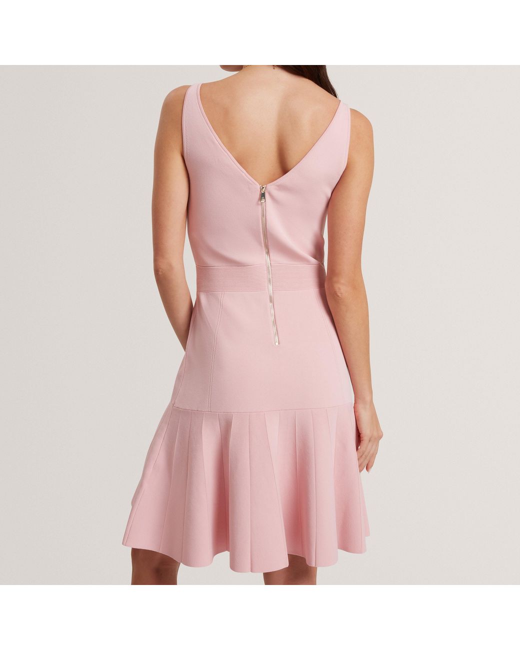 Ted Baker Pink Knitted Skater Dress
