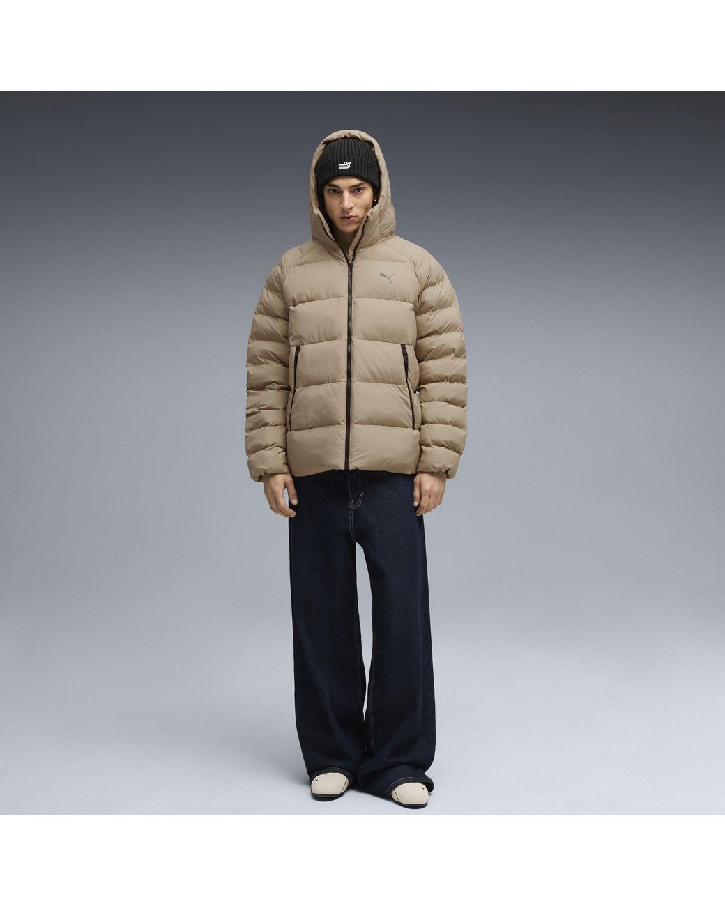 PUMA Natural Mono Hooded Puffer Jacket for men