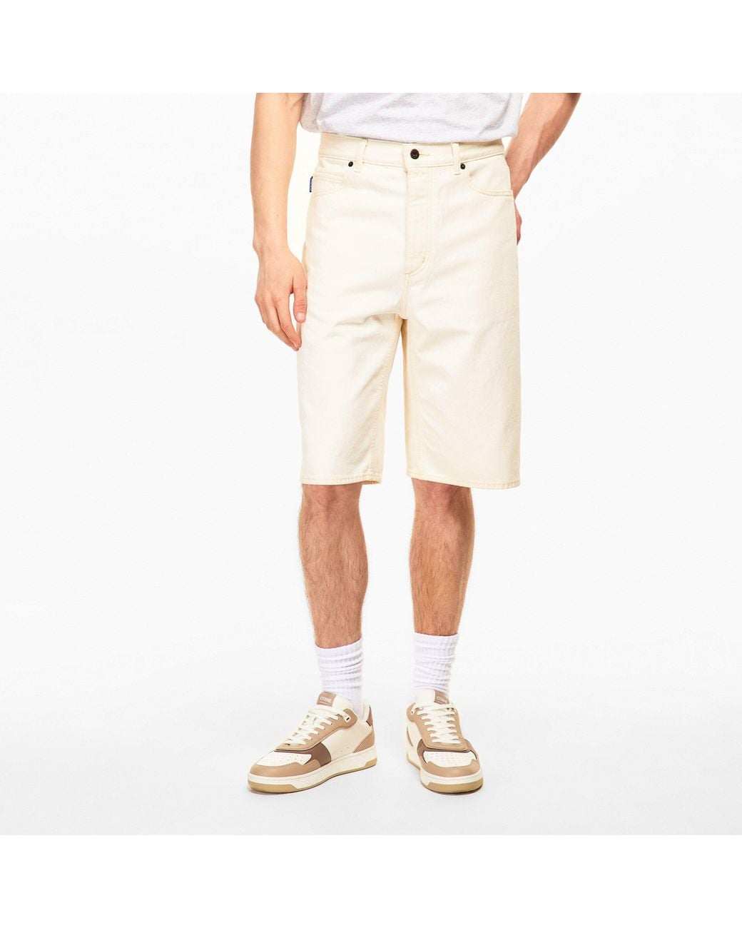 HUGO Natural Denim Shorts for men