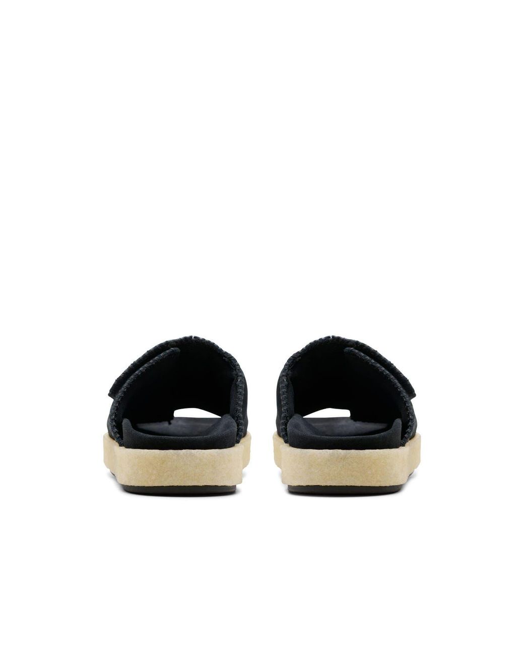 Clarks Blue Overleigh Suede Sliders for men