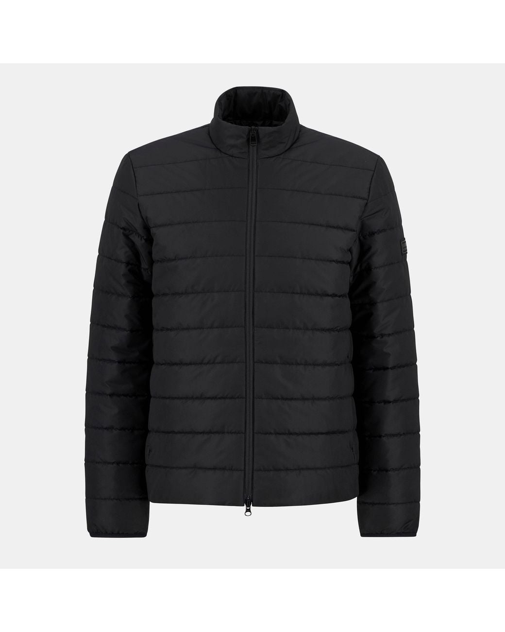 Barbour Black Aldon Long Sleeve Quilted Jacket for men