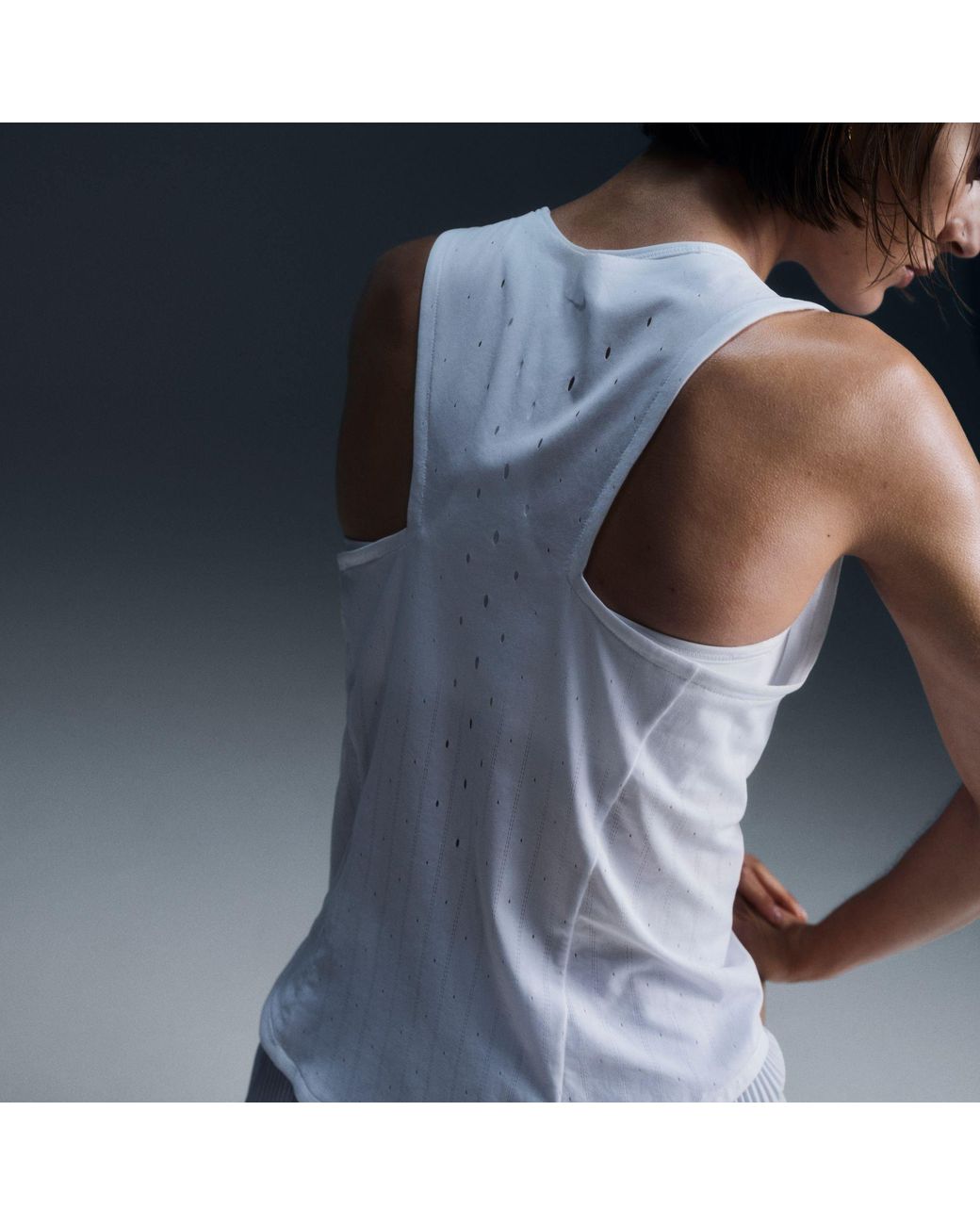 Nike Blue Dri Fit Adv Running Singlet