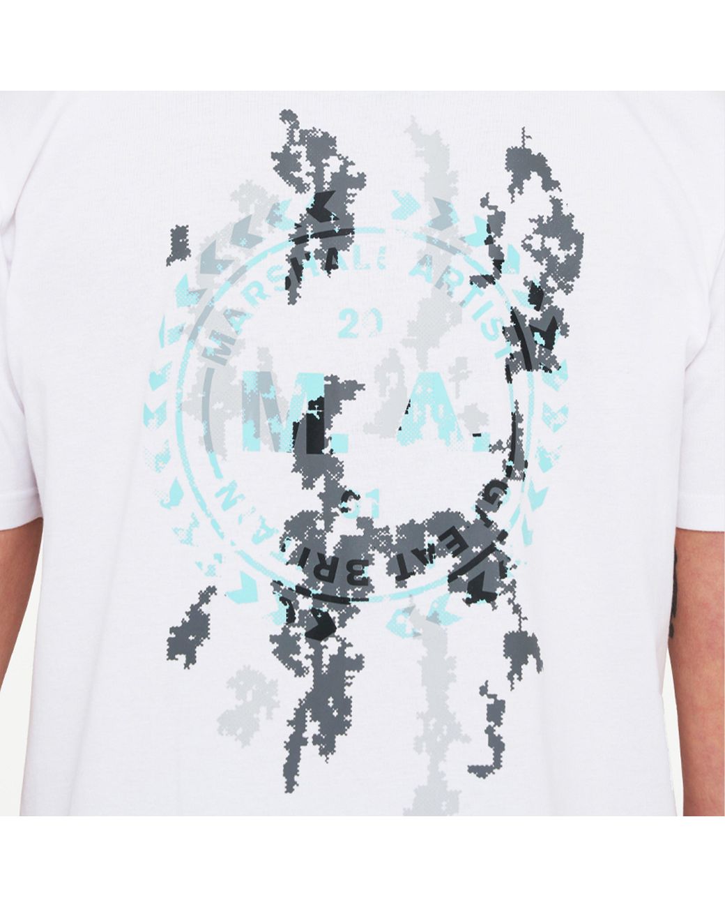 Marshall Artist White Camo Regular Fit T-Shirt for men
