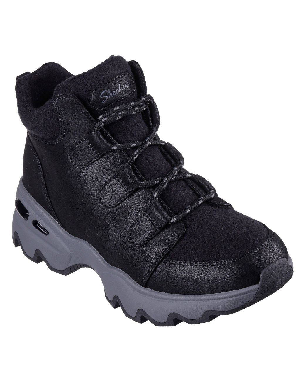 Skechers Black Biglug Non Waterproof Walking Shoes