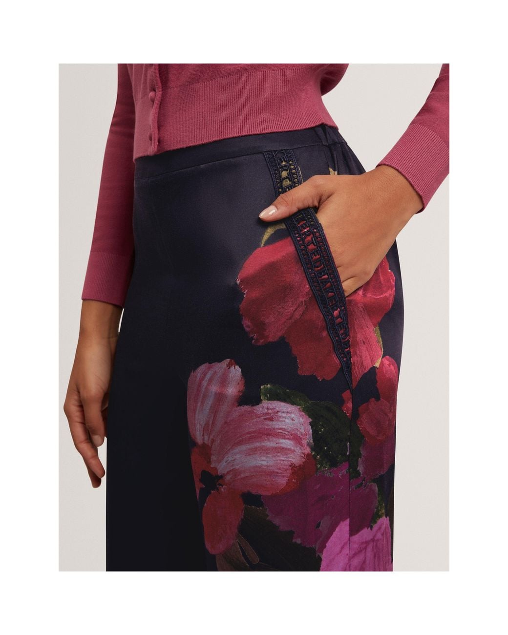 Ted Baker Blue Ted Wide Leg Trouser Ld71