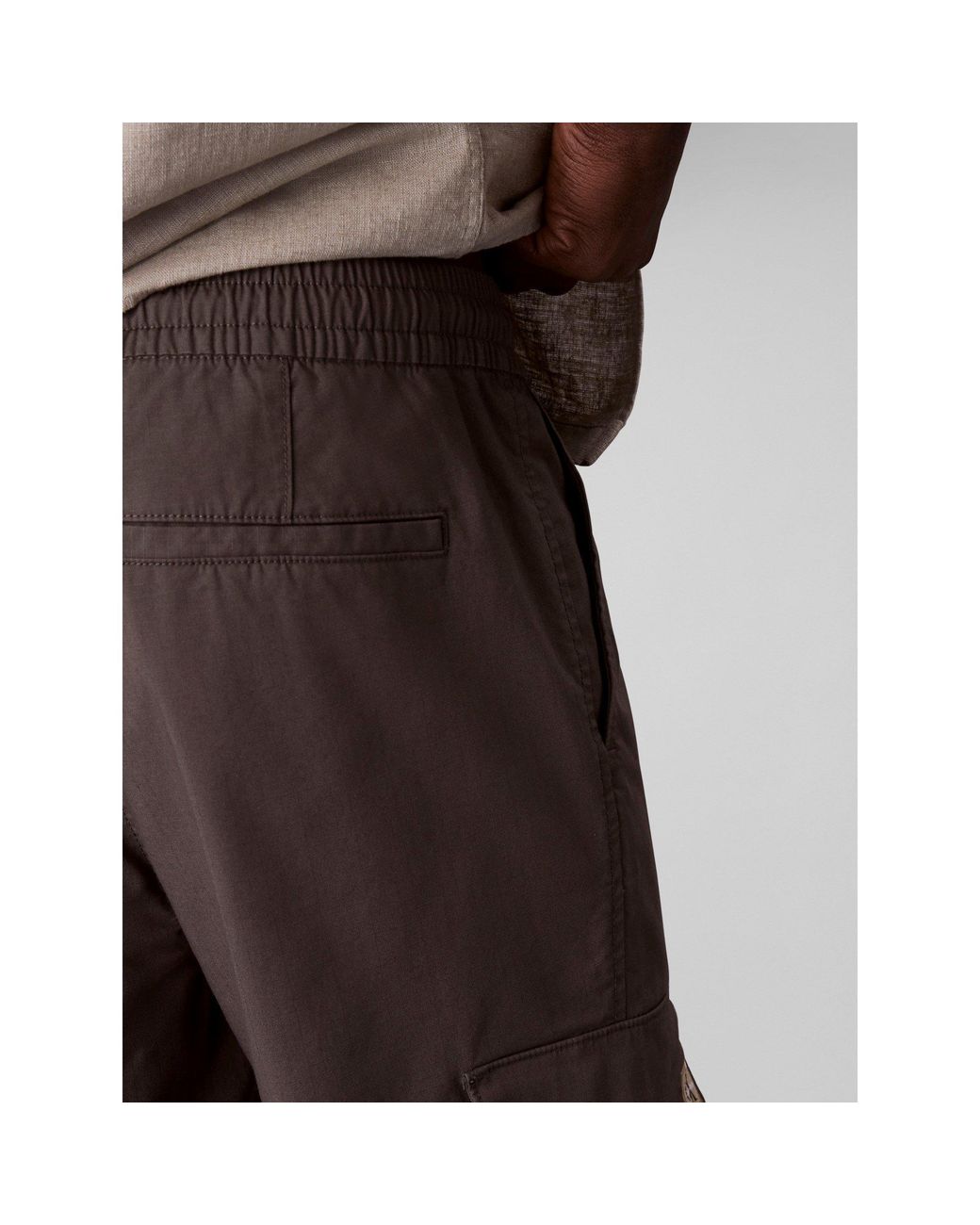 Calvin Klein Gray Skinny Cargo Trouser for men
