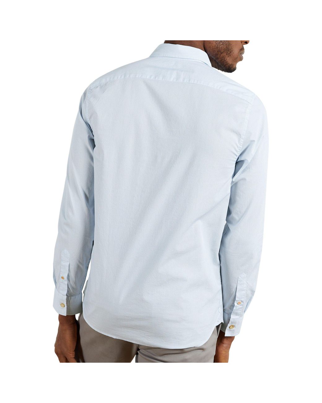Ted Baker Blue Short-Sleeve Plain Shirt for men