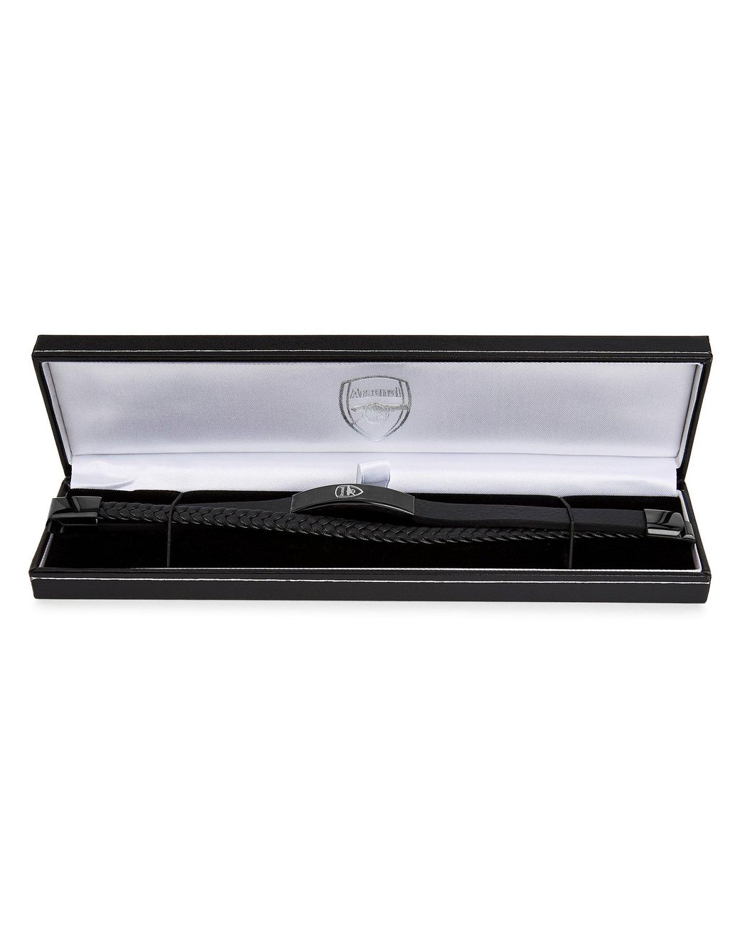 Team Black Officially Licensed Stainless Steel And Leather Ip Bracelet