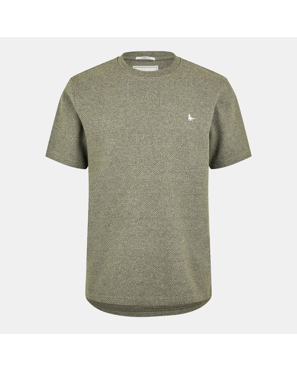Jack Wills Green Jw Bubble Texture Regular Fit T-Shirt for men