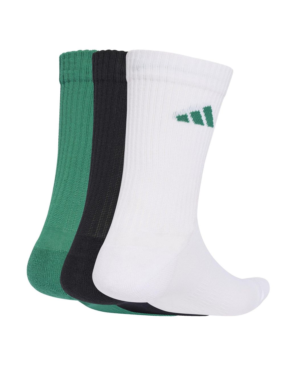Adidas White 3-Pack Crew Socks Adults