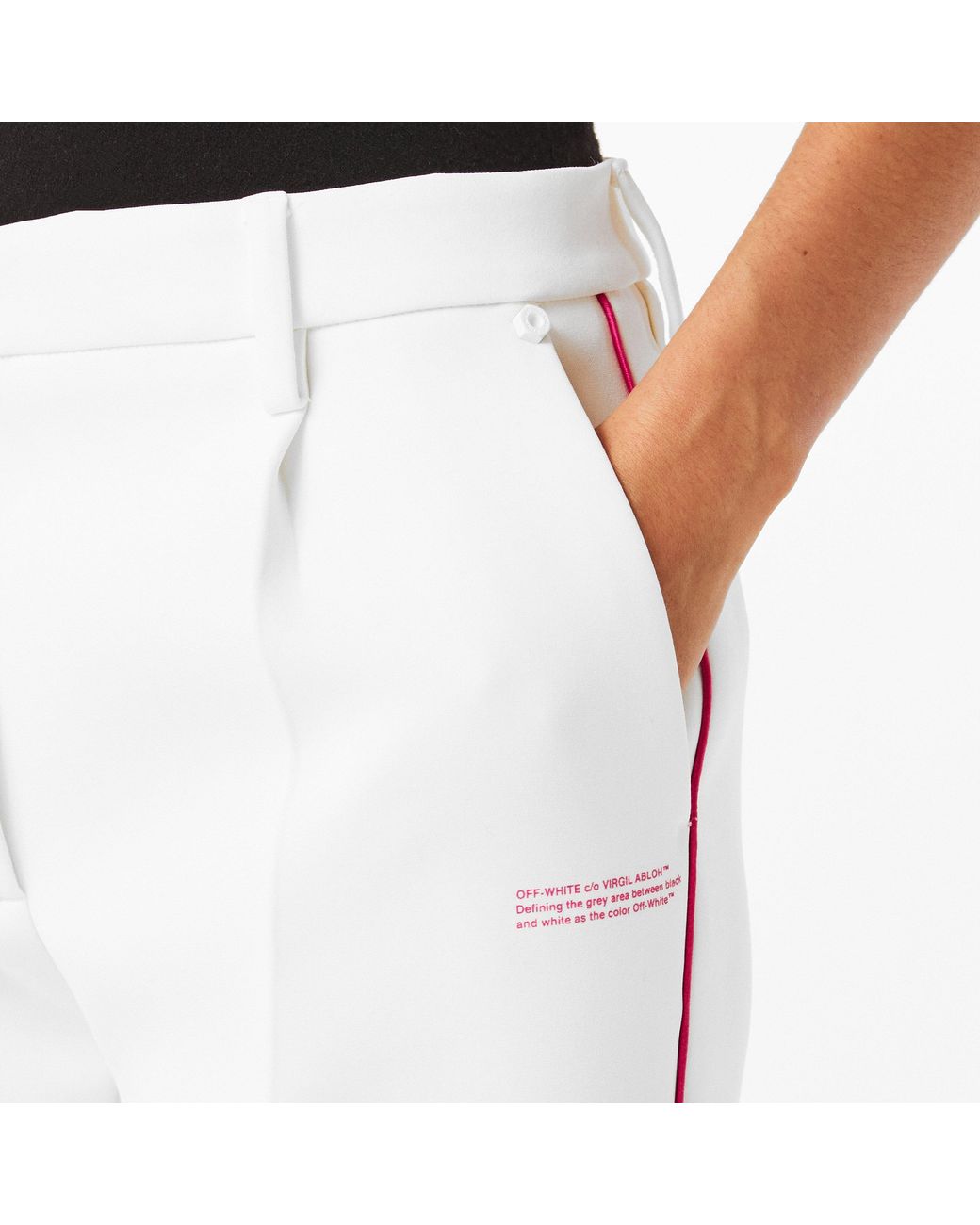 Off-White c/o Virgil Abloh White Knitted Trousers