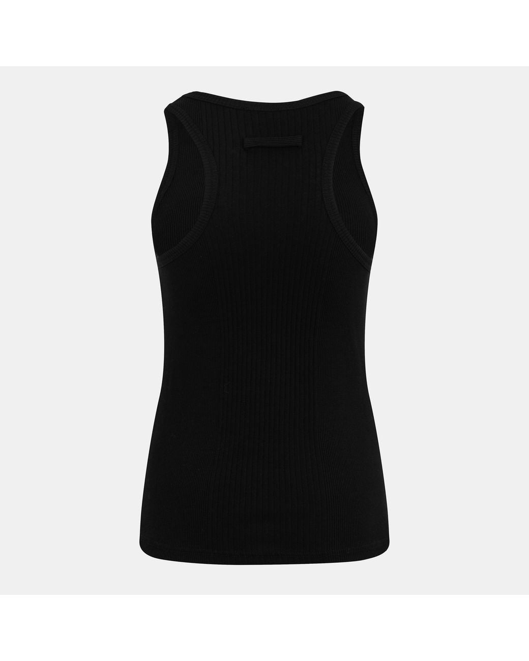 Jean Paul Gaultier Black Rib Tank Vest